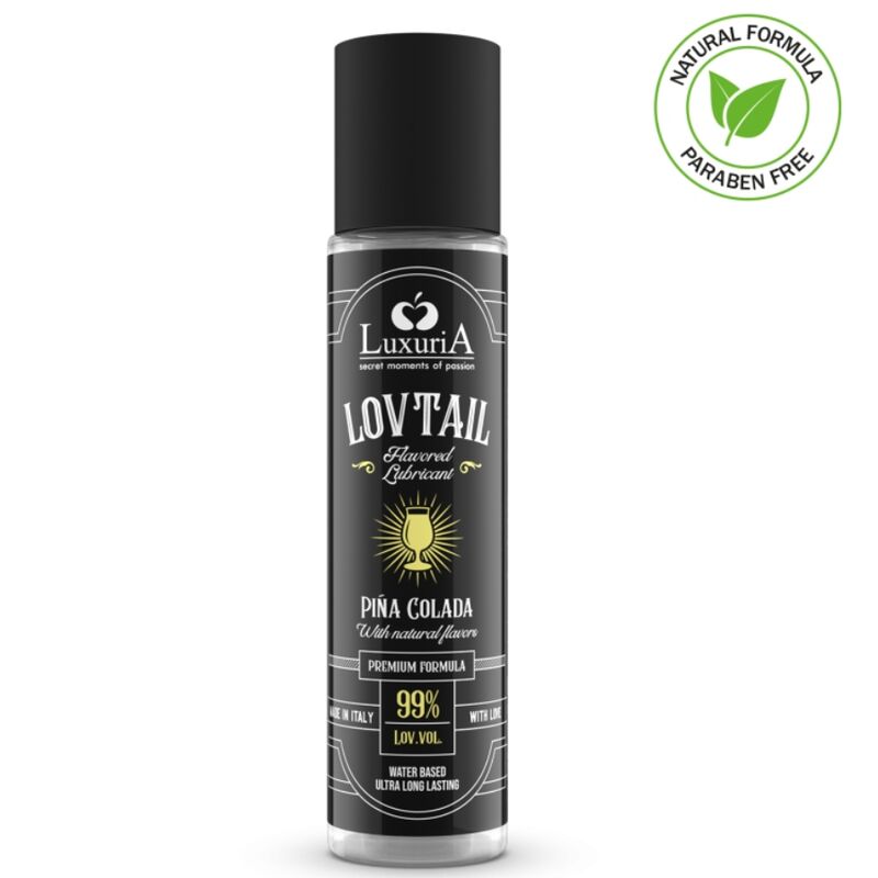 Ilhaerotica - INTIMATELINE - LUBRIFICANTE LOVTAIL BASE DE GUA LUXURIA PIÑA COLADA 60 ML