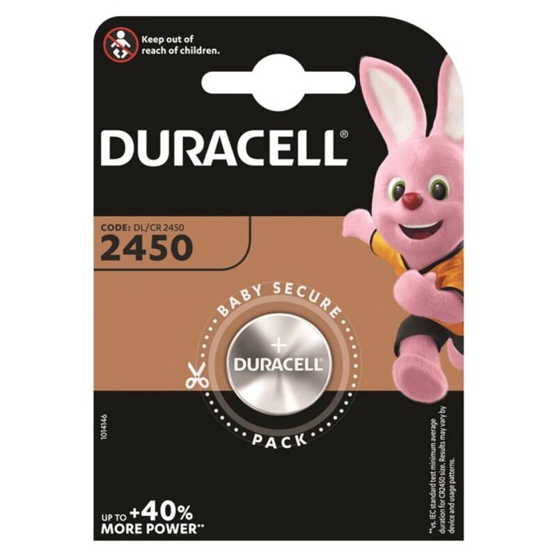 Ilhaerotica - DURACELL - BATERIA BOTO LITIO CR2450 3V 1 UNIDADE