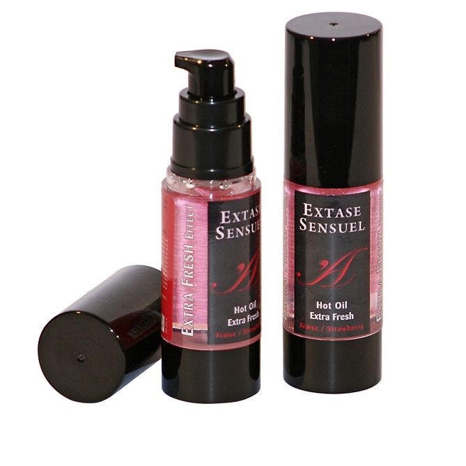 Ilhaerotica - EXTASE SENSUAL - ÓLEO DE MASSAGEM COM EFEITO MORANGO EXTRA FRESCO 30 ML