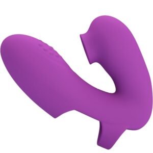 PRETTY LOVE – VIBRADOR DE DEDO ATHENA COM ESTIMULADOR DE CLITÓRIS ROXO