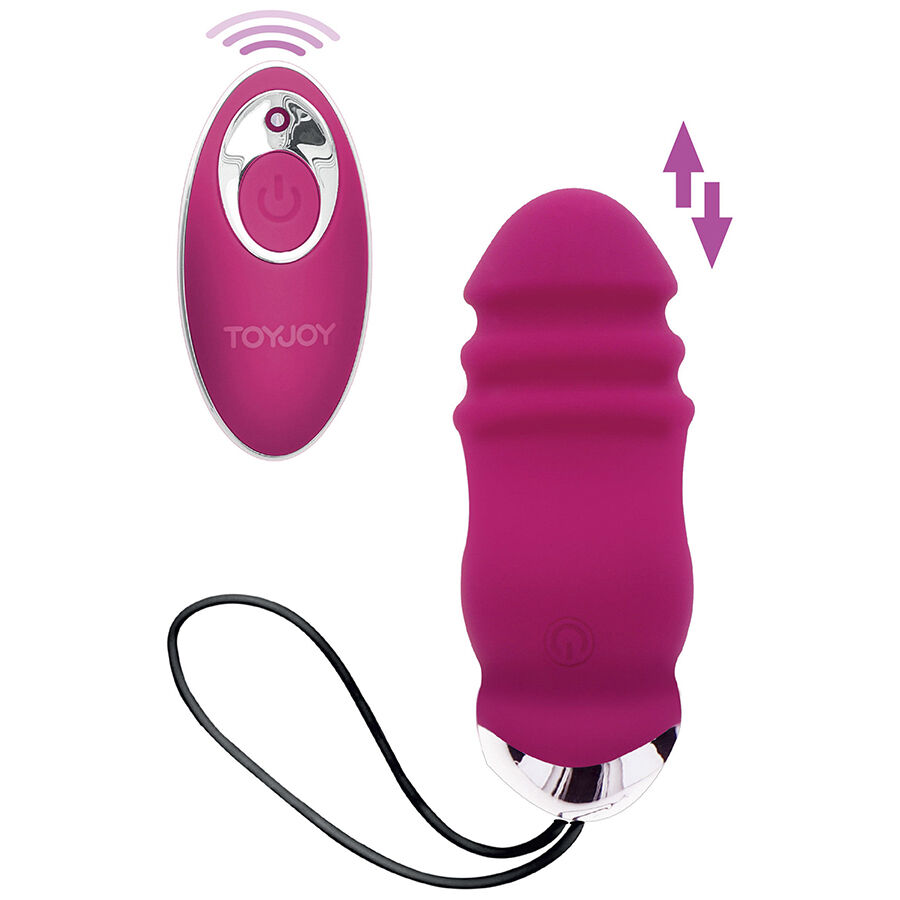 Ilhaerotica - TOYJOY - FELICIDADE SUNN SIDE PARA CIMA E PARA BAIXO VIBRADOR FÚCSIA CONTROLE REMOTO