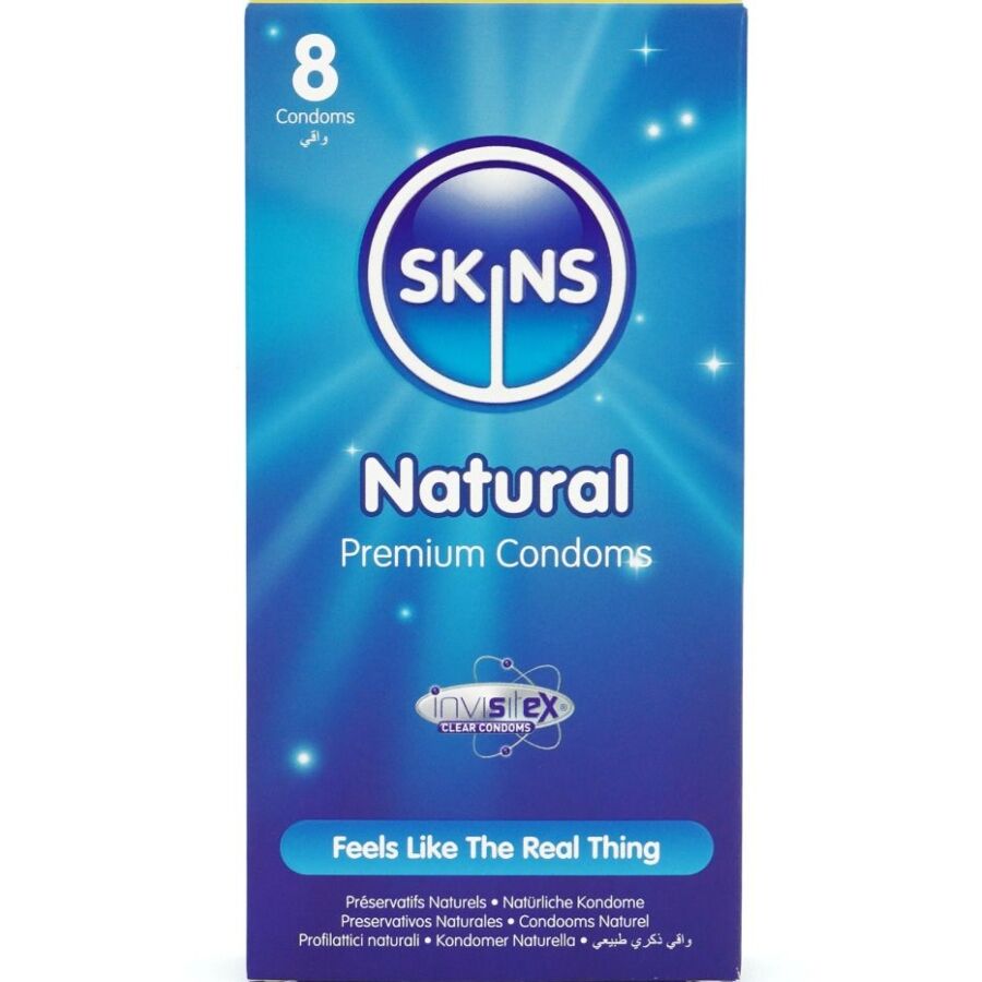 Ilhaerotica - SKINS - PRESERVATIVOS NATURAIS PREMIUM PACOTE 8