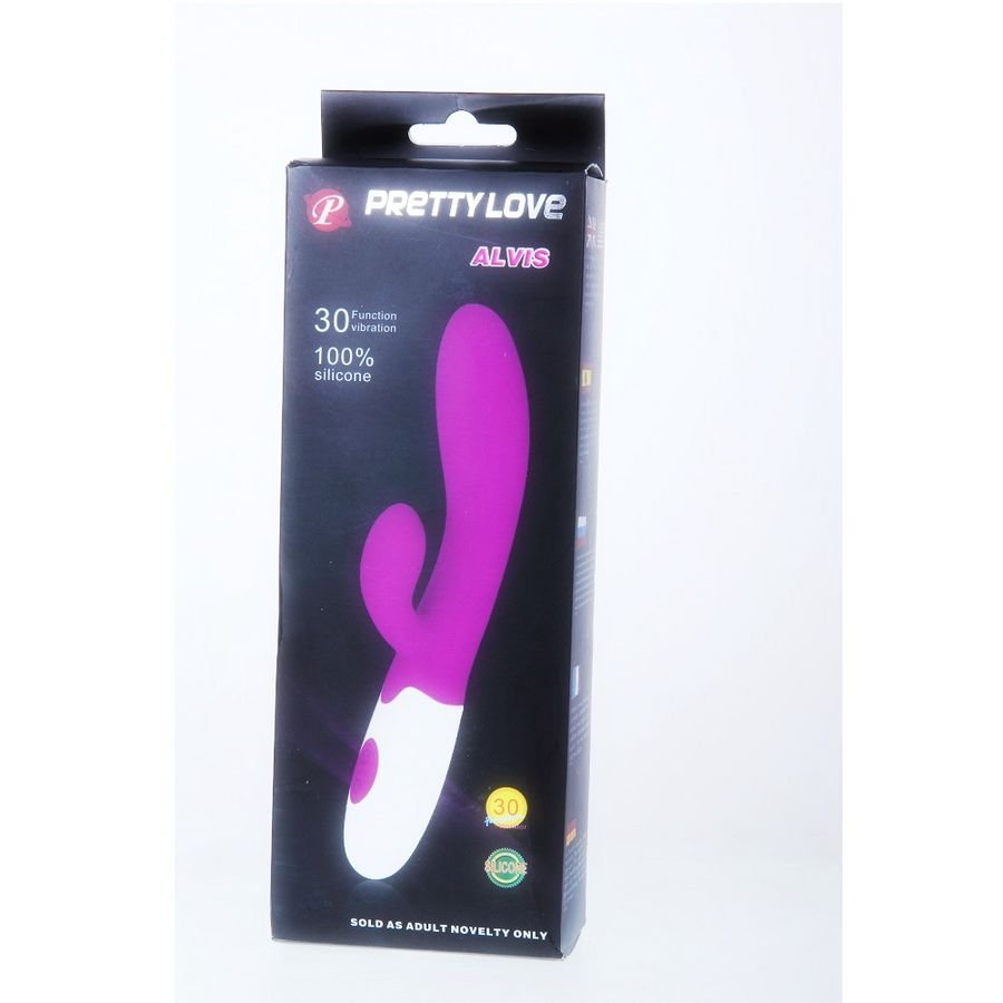 Ilhaerotica - PRETTY LOVE - VIBRADOR ALVIS COM ESTIMULADOR DE CLITÓRIS