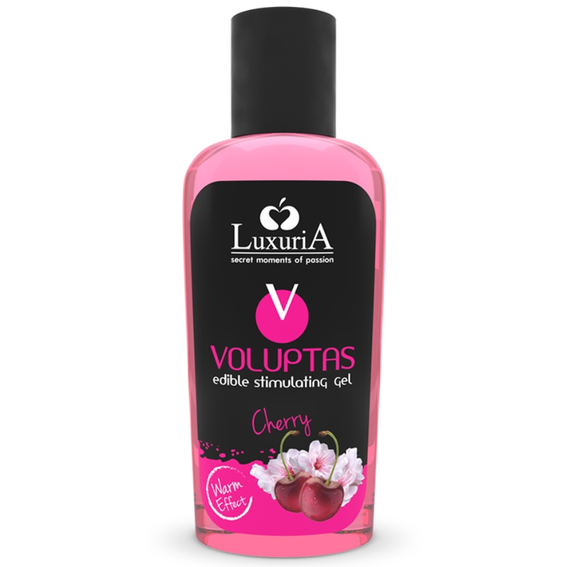 Ilhaerotica - INTIMATELINE LUXURIA - VOLUPTAS GEL DE MASSAGEM COMESTÍVEL EFEITO AQUECEDOR - CEREJA 100 ML