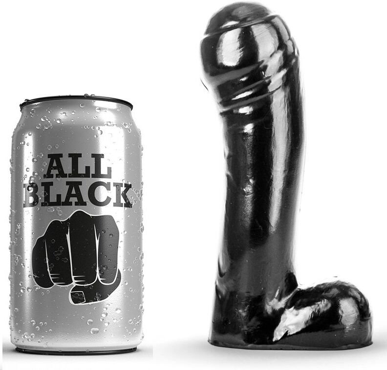 Ilhaerotica - ALL BLACK - DILDO PRETO 15 CM