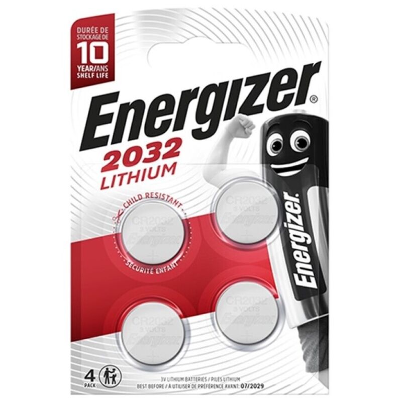 Ilhaerotica - ENERGIZER - BATERIA BOTO DE LÍTIO CR2032 3V 4 UNIDADE