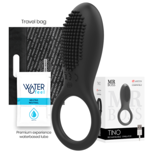 MR BOSS – ANEL ESTIMULADOR TINO COMPATÍVEL COM A TECNOLOGIA WATCHME WIRELESS
