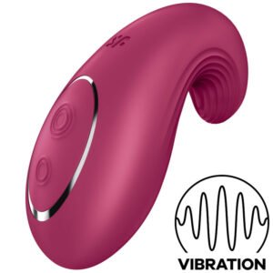 SATISFYER – VIBRADOR LAY-ON DIPPING DELIGHT VERMELHO