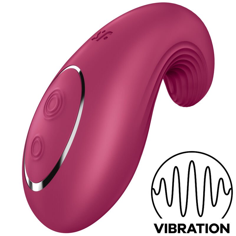 Ilhaerotica - SATISFYER - VIBRADOR LAY-ON DIPPING DELIGHT VERMELHO