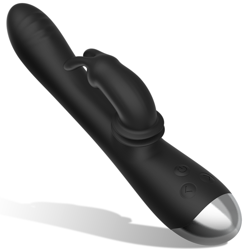 BLACK&SILVER - DJ. ESTIMULADOR DE COELHO DE SILICONE RECARREGÁVEL ADAM PRETO - Image 2