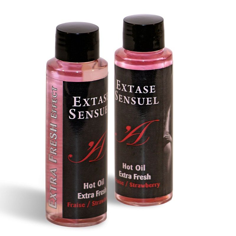 Ilhaerotica - EXTASE SENSUAL - ÓLEO DE MASSAGEM COM EFEITO MORANGO EXTRA FRESCO 100 ML