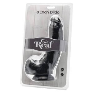GET REAL – DILDO 20,5 CM COM BOLAS PRETAS