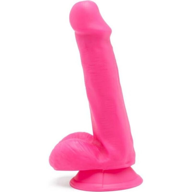 Ilhaerotica - GET REAL - HAPPY DICKS DILDO 12 CM BOLAS ROSA