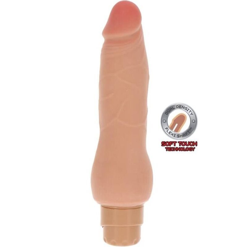 Ilhaerotica - GET REAL - PELE VIBRADOR LISO DE DUAL DENSIDADE