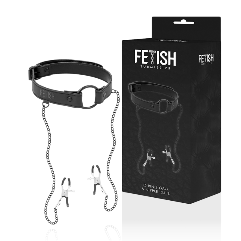 FETISH SUBMISSIVE - ANEL DE GAG COM GRAMPOS DE BICO - Image 2