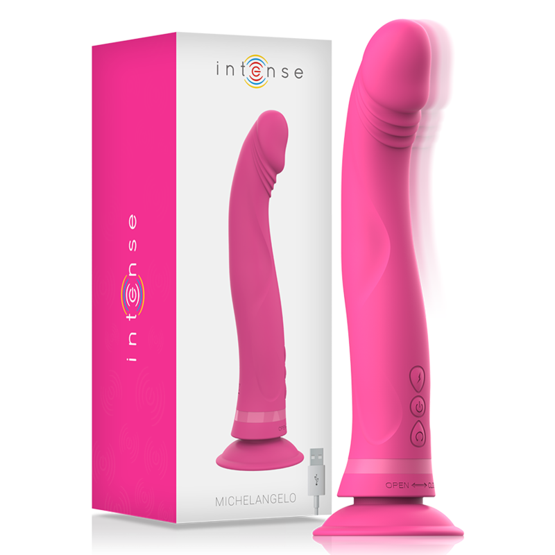 Ilhaerotica - INTENSE - MICHELANGELO ROSA VIBRADOR DE SILICONE DILDO