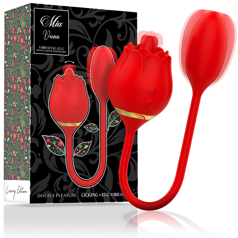 Ilhaerotica - MIA - VIENNA DUPLO PRAZER LAMBENDO + OVO VIBRANTE