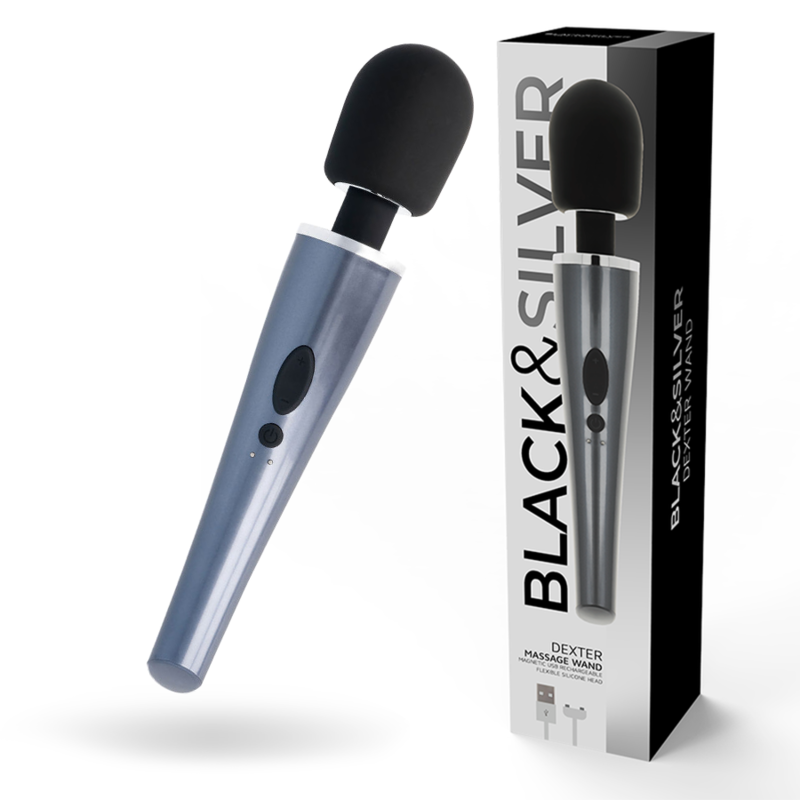 Ilhaerotica - BLACK&SILVER - VARINHA DE MASSAGEM DEXTER