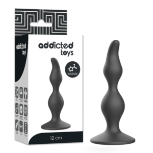 ADDICTED TOYS – PLUG SEXUAL ANAL 12 CM PRETO