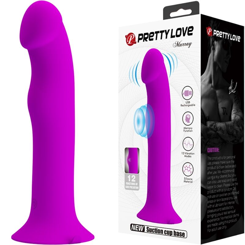 Ilhaerotica - PRETTY LOVE - VIBRADOR MURRAY E ESTIMULADOR G-POINT ROXO