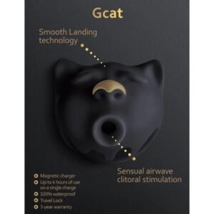 G-VIBE – GCAT MYSTIC SUCKER DE CLITÓRIS PRETO