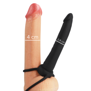 MYTHOLOGY – DILDO ANAL COBI ONYX COM ANEL DE GALO E TESTÍCULO 13 SILICONE CM
