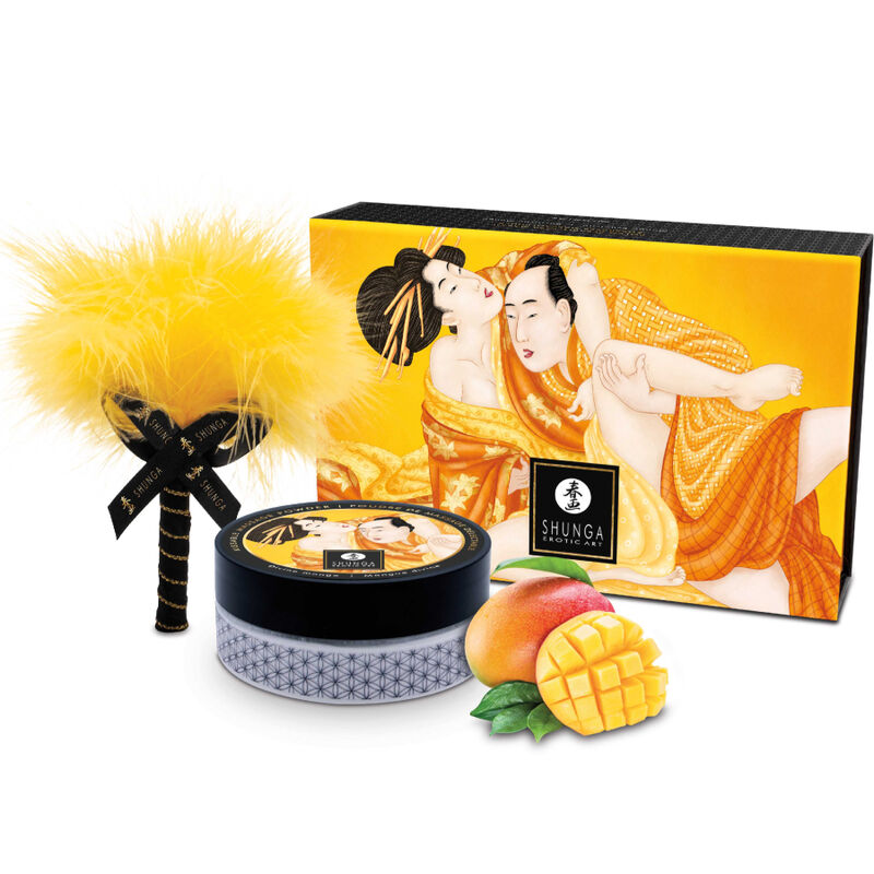 Ilhaerotica - SHUNGA - KIT DE PÓ DE MASSAGEM COMESTÍVEL MANGA
