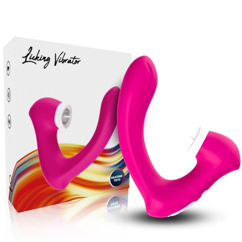 Ilhaerotica - ARMONY - SECRETKISS LIMPEZA VIBRATÓRIA NO CLITÓRIS E VIBRADOR CURVO FÚCSIA