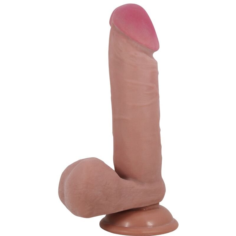 Ilhaerotica - PRETTY LOVE - SÉRIE SLIDING SKIN DILDO REALÍSTICO COM VENTOSA DESLIZANTE PELE MARROM 20