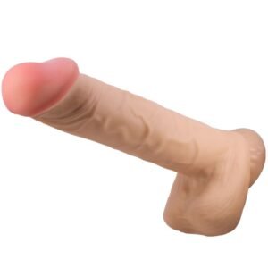 PRETTY LOVE – SÉRIE SLIDING SKIN DILDO REALÍSTICO COM VENTOSA DESLIZANTE PELE CARNE 26 CM