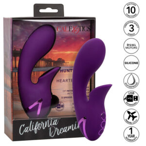 CALEXOTICS – ESTIMULADOR E SUCCIONADOR HUNTINGTON BEACH HEARTBREAKER ROXO DA CALIFORNIA DREAMING