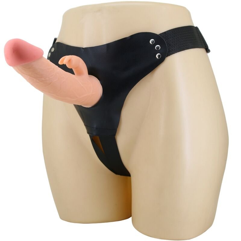 Ilhaerotica - PRETTY LOVE - MAVIS HARNESS CUECAS UNIVERSAIS COM DILDO 19 CM NATURAL