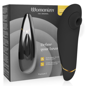 WOMANIZER – PREMIUM 2 ESTIMULADOR CLITORIAL PRETO