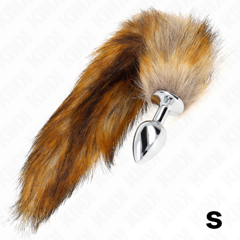 Ilhaerotica - KINK - PLUG ANAL TAMANHO S 7 X 3 CM COM CAUDA SINTÉTICA 40 CM MARROM