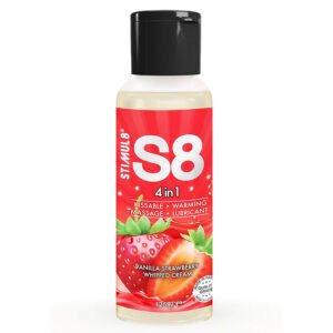 STIMUL8 – S8 LUBRIFICANTE 4 EM 1 DE SOBREMESA DE MORANGO 125 ML