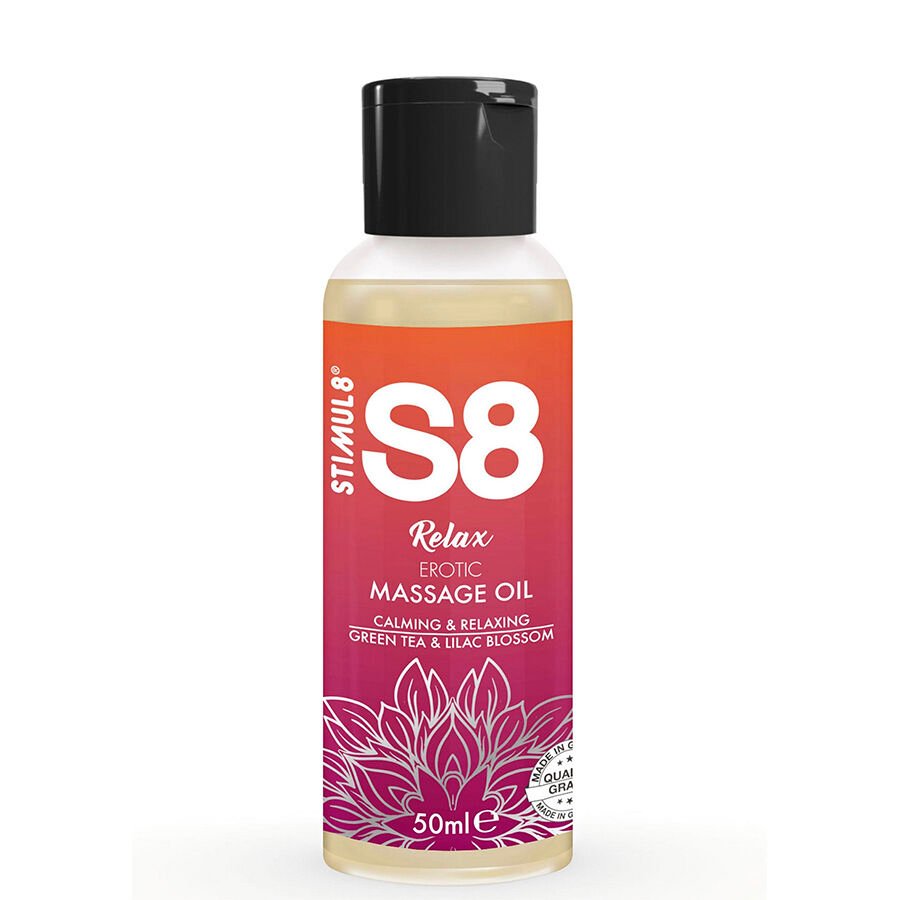 Ilhaerotica - STIMUL8 - S8 RELAX ÓLEO DE MASSAGEM ERÓTICA CHÁ VERDE 50 ML
