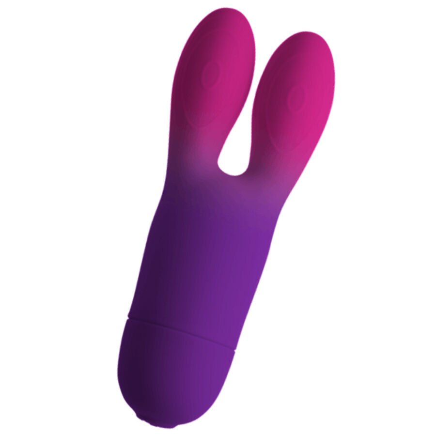 Ilhaerotica - ROCKS-OFF - VIBRADOR FLEXÍVEL GLO-GIRL BUNNY ROXO