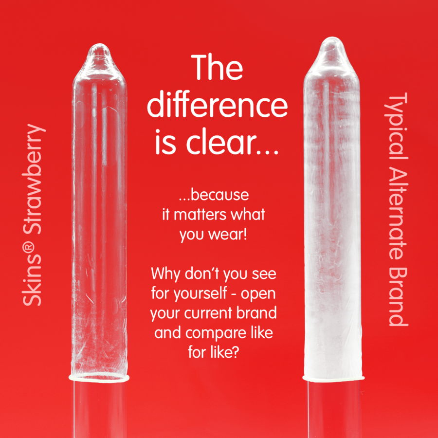 SKINS - PACOTE COM 4 PRESERVATIVOS PREMIUM DE MORANGO - Image 3