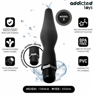 ADDICTED TOYS – LIMPADOR ANAL COM ADAPTADOR UNIVERSAL MODELO 2
