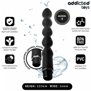 ADDICTED TOYS – LIMPADOR ANAL COM ADAPTADOR UNIVERSAL MODELO 6