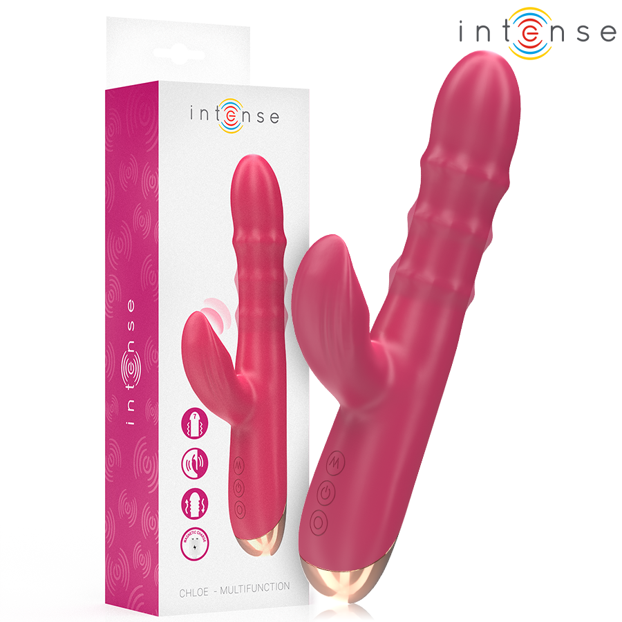 Ilhaerotica - INTENSE - CHLOE VIBRADOR MULTIFUNCIONAL 3 EM 1 VERMELHO