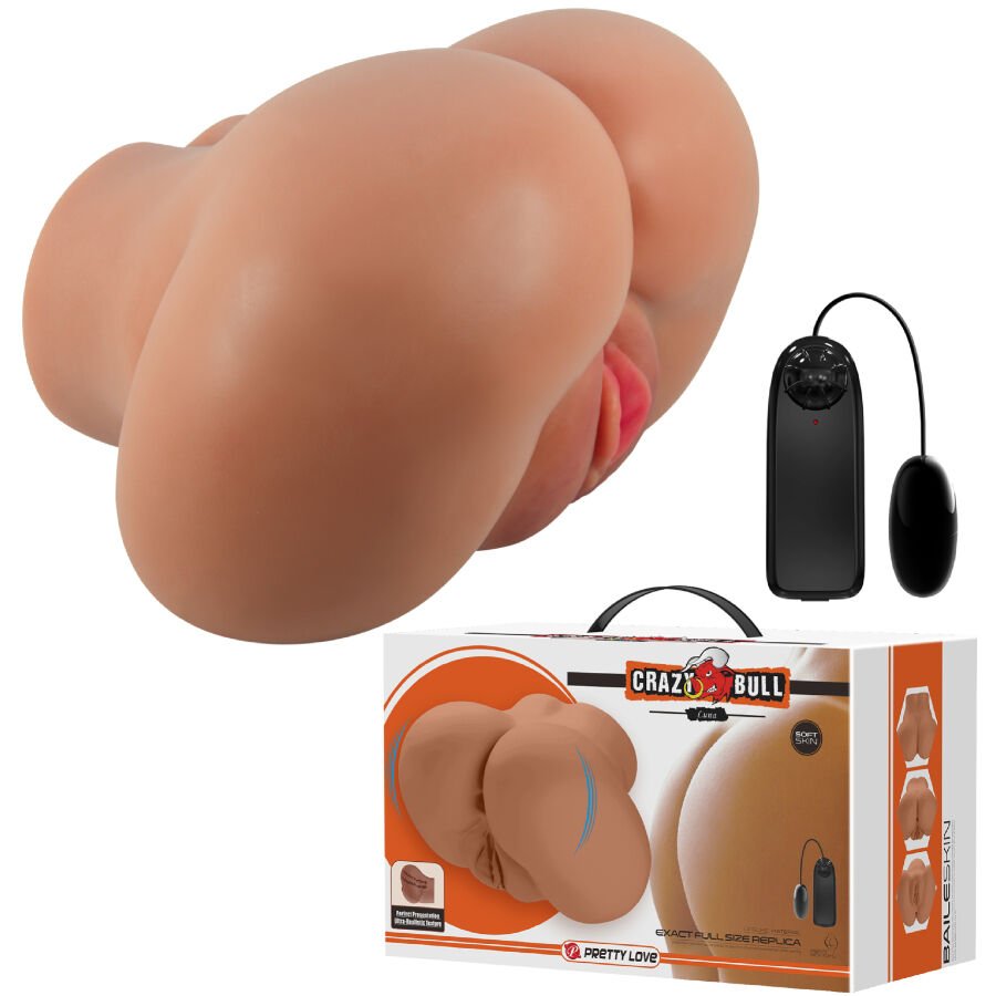 Ilhaerotica - CRAZY BULL - VIBRADOR LUNA COM CONTROLE REMOTO REALISTA DE VAGINA E ÂNUS