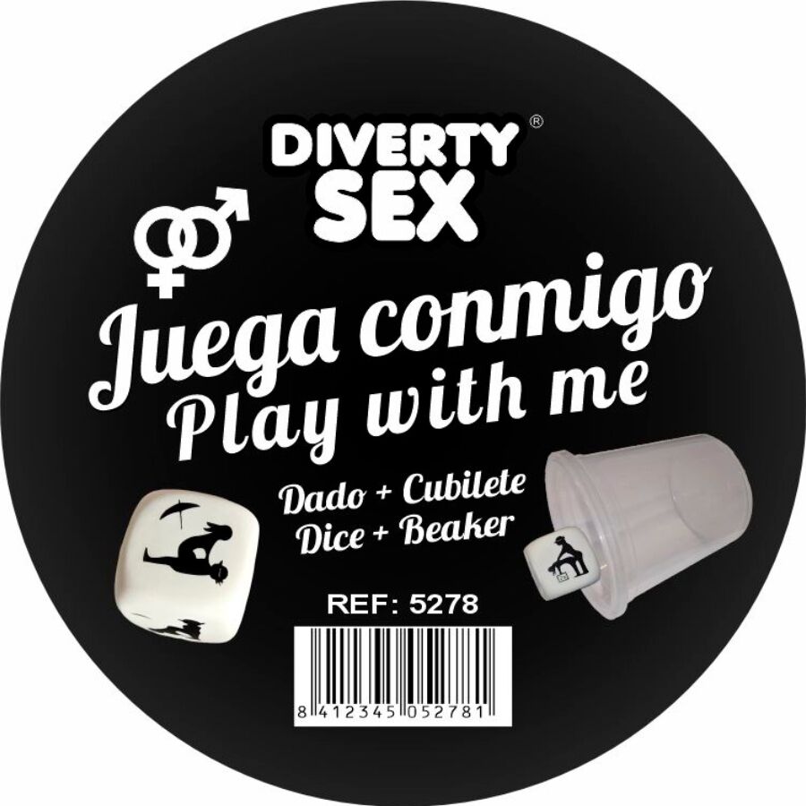 Ilhaerotica - DIABLO PICANTE - DADO DURO BRANCO COM POSIÇÕES E CUBO
