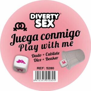 DIABLO PICANTE – DADOS DUROS BRANCOS COM POSIÇÕES DE MULHER E CUBO