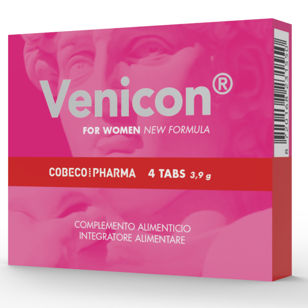 Ilhaerotica - COBECO - VENICON SUPLEMENTO PARA LIBIDO FEMININO 4 CÁPSULAS