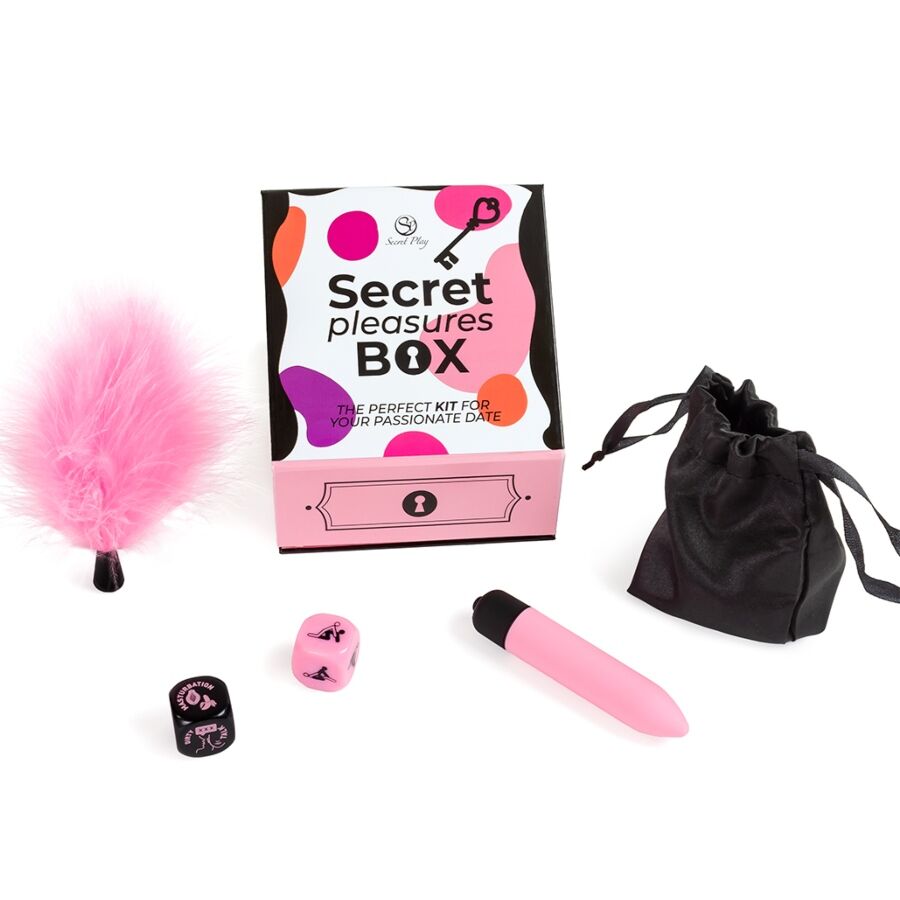 SECRET PLAY - CAIXA DE PRAZERES PARA CASAIS: DADOS + VIBRATÓRIO BALA + CANETA DE PENA - Image 2