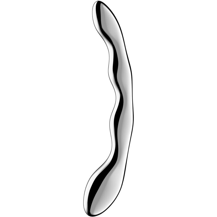 Ilhaerotica - SATISFYER - COSMIC CREST 2 DILDO DE AÇO INOXIDÁVEL COM DUAS EXTREMIDADES
