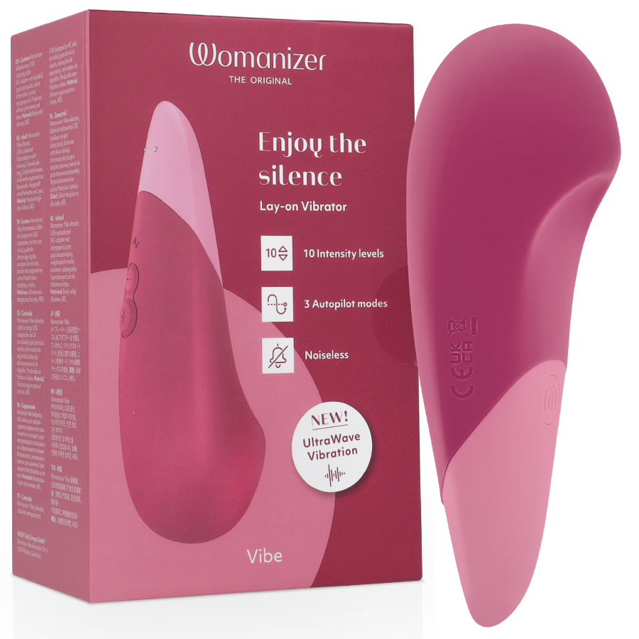 Ilhaerotica - WOMANIZER - VIBE VIBE VIBRADOR SILENCIOSO DE USO INTERNO ROSA ESCURO