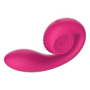 SNAIL VIBE – GIZI LITE VIBRADOR ROSA DUPLO PARA PONTO G E CLITÓRIS