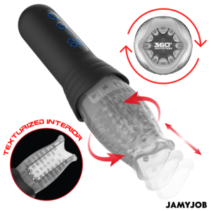 JAMYJOB – MASTURBADOR BLOW-R COM EMPURRAÇÃO E ROTAÇÃO